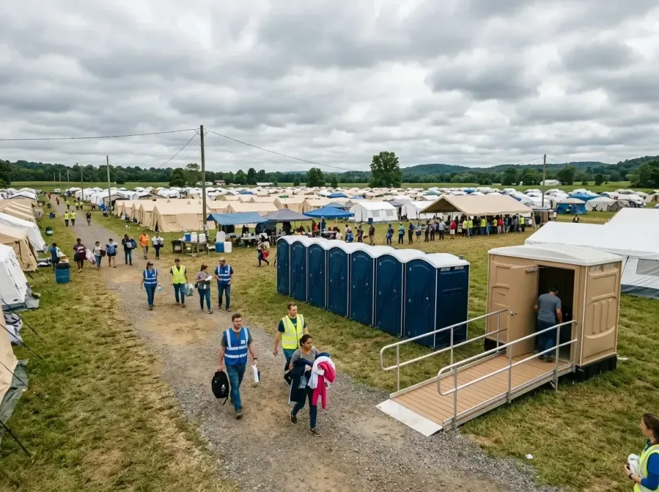 disaster-relief-camp-restrooms-010 — frequently asked questions, Dumpster & Portable Bathrooms Rental in Lake Wisconsin, WI